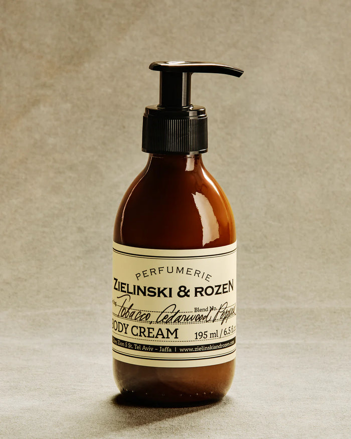 ZIELINSKI & ROZEN - CRÈME CORPORELLE 195 ML - TOBACCO, CEDARWOOD, PEPPER