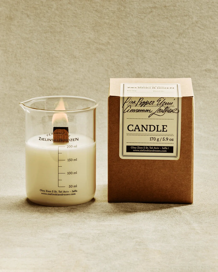 ZIELINSKI & ROZEN - CANDLE 170 GR - PINK PEPPER, ELEMI, CINNAMON, LEATHER