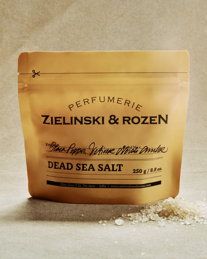ZIELINSKI & ROZEN - SEL DE LA MER MORTE 250 G - BLACK PEPPER, VETIVER, NEROLI, AMBER