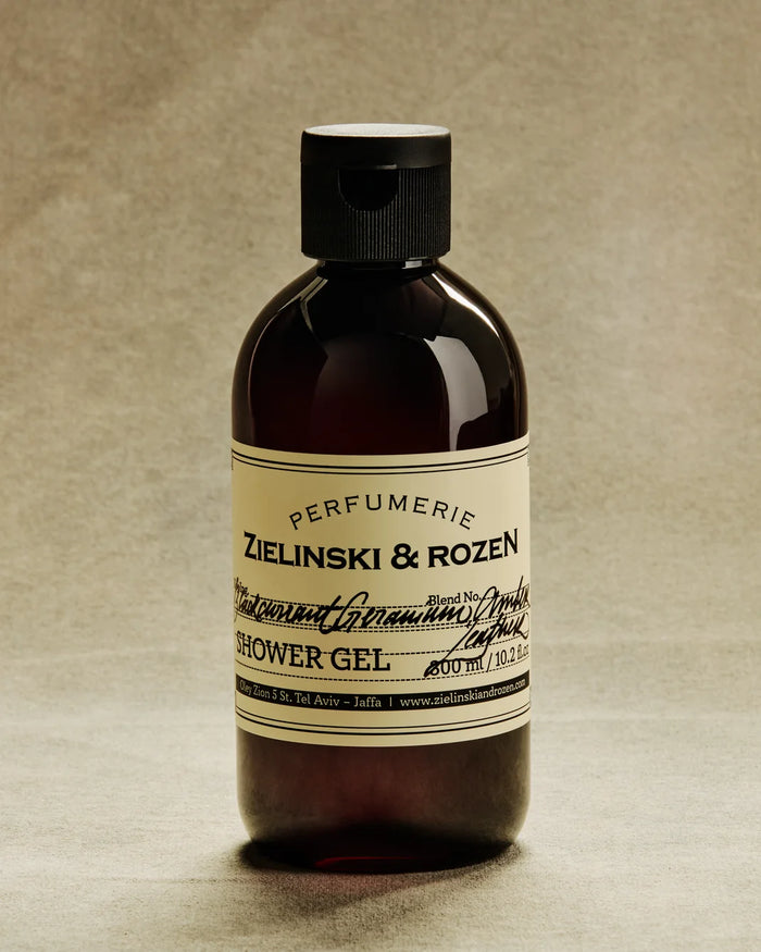 ZIELINSKI & ROZEN - GEL DOUCHE 300 ML - CASSIS, GÉRANIUM, AMBRE, CUIR