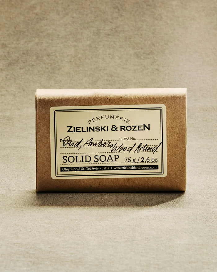 ZIELINSKI & ROZEN - SAVON SOLIDE 75 GR - OUD, AMBER, WOOD BLEND