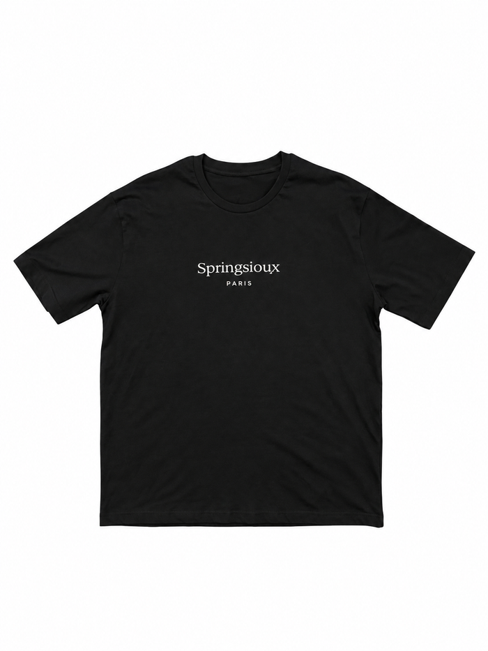 SPRINGSIOUX - OVERSIZED T SHIRT WITH LOGO, IN BLACK