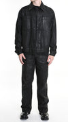 LA HAINE INSIDE US - COATED DENIM JACKET 1107, IN BLACK