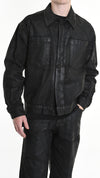 LA HAINE INSIDE US - COATED DENIM JACKET 1107, IN BLACK