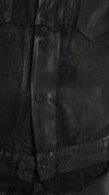 LA HAINE INSIDE US - COATED DENIM JACKET 1107, IN BLACK