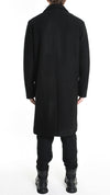 LA HAINE INSIDE US - BLEND WOOL COAT 1113, IN BLACK