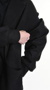 LA HAINE INSIDE US - OVERSIZED COAT 1114, IN BLACK