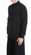 LA HAINE INSIDE US - ASYMMETRICAL SHIRT 1127, IN BLACK