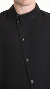 LA HAINE INSIDE US - ASYMMETRICAL SHIRT 1127, IN BLACK
