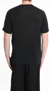 LA HAINE INSIDE US - MODAL AND CASHMERE T SHIRT 1150, IN BLACK