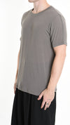LA HAINE INSIDE US - MODAL AND CASHMERE T SHIRT 1150, IN MUD