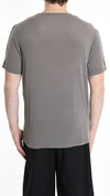 LA HAINE INSIDE US - MODAL AND CASHMERE T SHIRT 1150, IN MUD