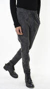 LA HAINE INSIDE US - STRETCH COTTON TROUSERS, IN BLACK