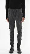 LA HAINE INSIDE US - STRETCH COTTON TROUSERS, IN BLACK