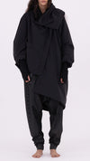 SANCTA MUERTE - MIDI DOWN JACKET SX05, IN BLACK