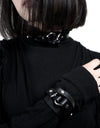 TEO+NG - SEIKO LEATHER BRACELET, IN BLACK