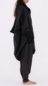 SANCTA MUERTE - MIDI DOWN JACKET SX05, IN BLACK