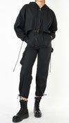 LA HAINE INSIDE US - RUBBERIZED BOMBER 689, IN BLACK