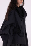SANCTA MUERTE - MIDI DOWN JACKET SX05, IN BLACK