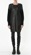 LA HAINE INSIDE US - OVERSIZE COATED SWEATER, IN BRONZE