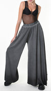 LA HAINE INSIDE US - OVERSIZE WIDE PANTS 919, IN GREY