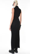 LA HAINE INSIDE US - LONG DRESS 954, IN BLACK