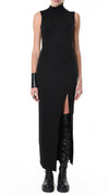 LA HAINE INSIDE US - LONG DRESS 954, IN BLACK
