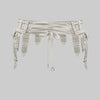 OBJECT AND DAWN - PEARL AMAYA MODULAR GARTER BELT W/ WHITE TASSELS