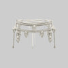 OBJECT AND DAWN - PEARL AMAYA MODULAR GARTER BELT W/ WHITE TASSELS