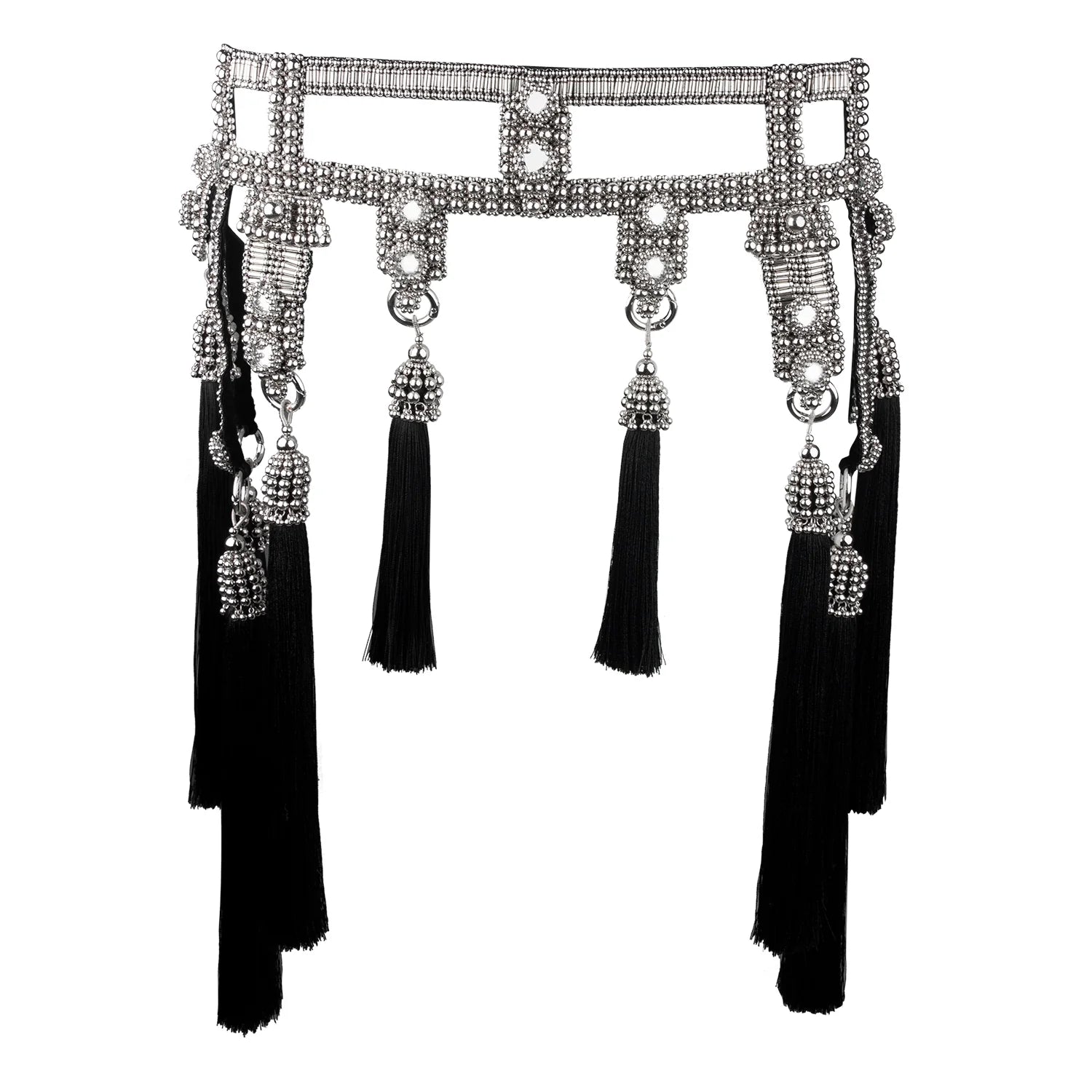 OBJECT AND DAWN - AMAYA MODULAR GARTER BELT, IN SILVER Springsioux OBJECT AND DAWN - AMAYA MODULAR GARTER BELT, IN SILVER Springsioux