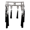 OBJECT AND DAWN - AMAYA MODULAR GARTER BELT, IN SILVER