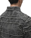 MINOAR - ASHES LINEAR CUT WASHED JACKET, IN GREY