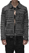 MINOAR - ASHES LINEAR CUT WASHED JACKET, IN GREY