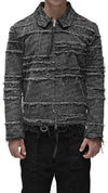 MINOAR - ASHES LINEAR CUT WASHED JACKET, IN GREY