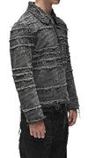 MINOAR - ASHES LINEAR CUT WASHED JACKET, IN GREY
