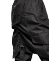MINOAR - ASPECT LAYERED CONSTRUCT SKIRT TROUSERS, IN BLACK