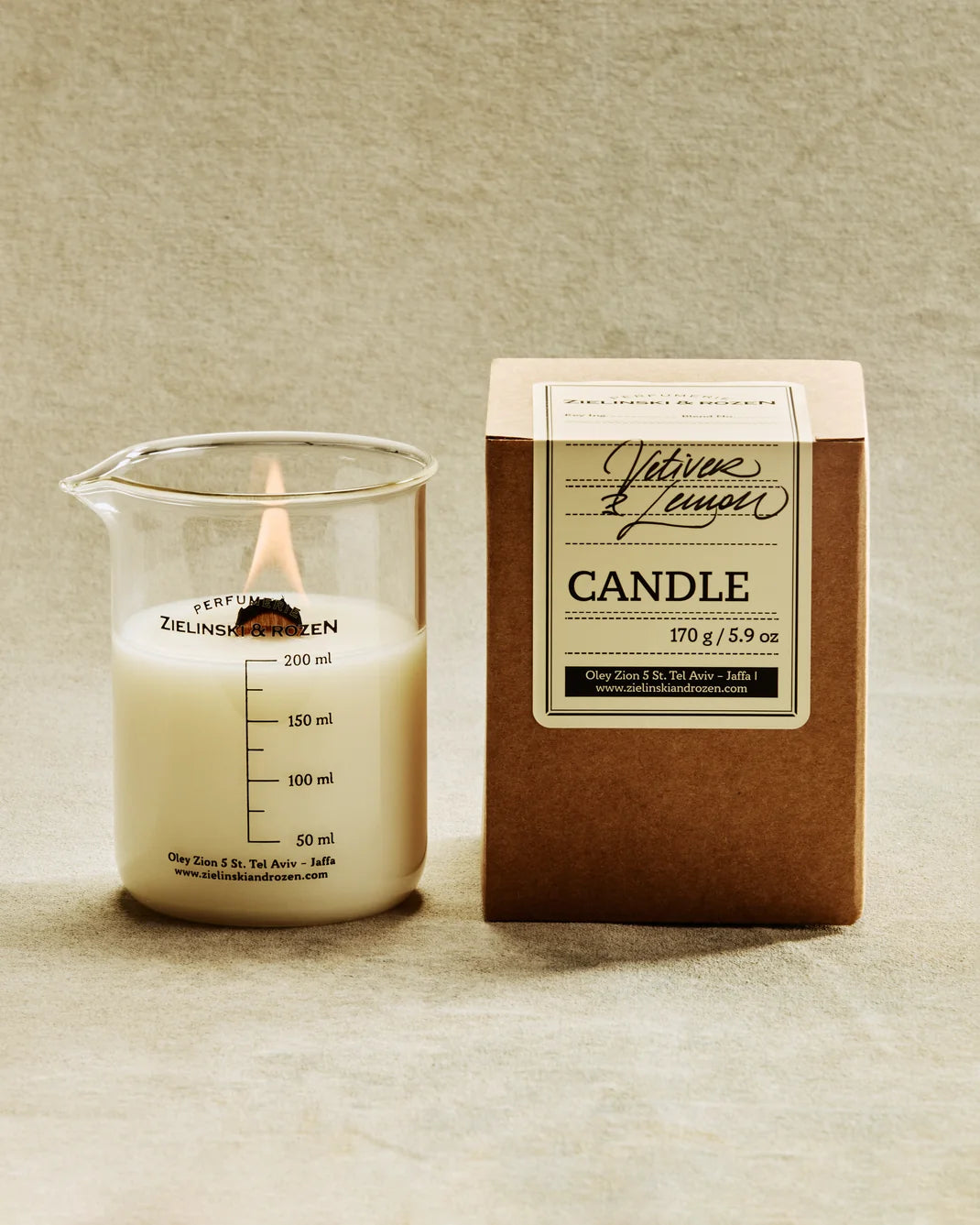 ZIELINSKI & ROZEN - CANDLE 170 GR - VETIVER, LEMON