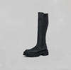 BOTH - GAO PLATFORM KNEE BOOTS, IN BLACK