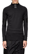 MINOAR - CHARGE LONG SLEEVE CONSTRUCT TOP, IN BLACK