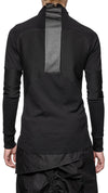 MINOAR - CHARGE LONG SLEEVE CONSTRUCT TOP, IN BLACK