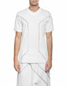MINOAR - CLUSTER EXTERNAL SEAM T SHIRT, IN WHITE