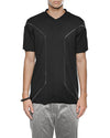 MINOAR - CLUSTER EXTERNAL SEAM T SHIRT, IN BLACK