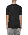 MINOAR - CLUSTER EXTERNAL SEAM T SHIRT, IN BLACK