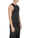 MINOAR - CLUSTER EXTERNAL SEAM TANK TOP, IN BLACK