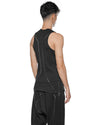 MINOAR - CLUSTER EXTERNAL SEAM TANK TOP, IN BLACK