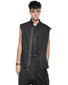 MINOAR - CLUSTER EXTERNAL SEAM TANK TOP, IN BLACK