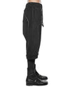 MINOAR - CLUSTER PANEL DROP CROTCH SHORTS, IN BLACK