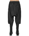 MINOAR - CLUSTER PANEL DROP CROTCH SHORTS, IN BLACK