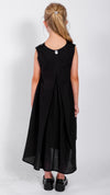 SONS OF SIOUX - LIGHT COTTON DRESS WITH BACK DETAIL, IN BLACK