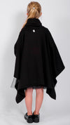 SONS OF SIOUX - SWEATSHIRT PONCHO, IN BLACK